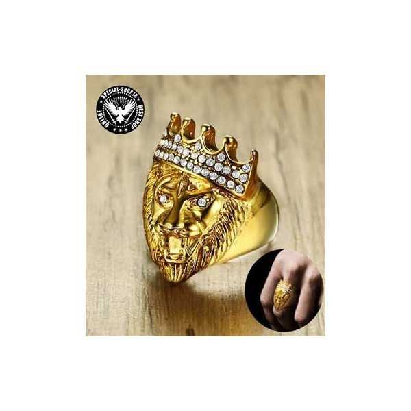انگشتر شیر سلطنتی ( روکش طلا )