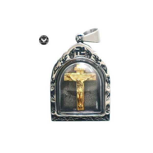 گردنبند فوق العاده و نایاب مسیح ( روکش طلا )