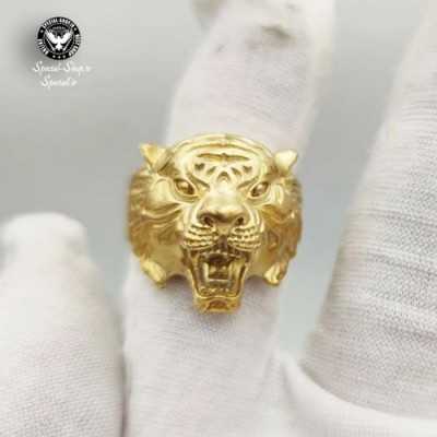 انگشتر ببر ( روکش طلا )