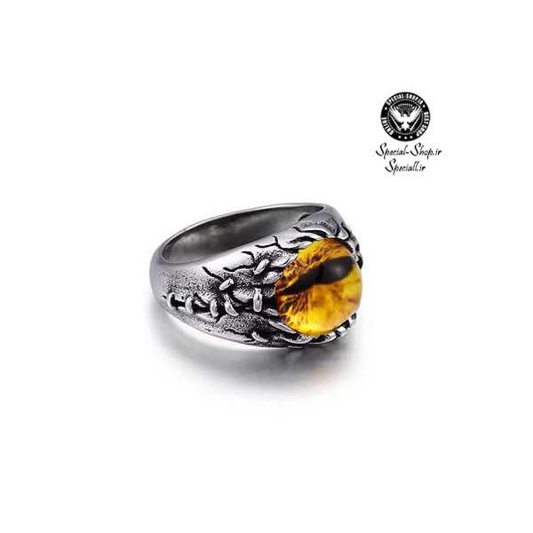 انگشتر مدل EX4  سنگ زرد