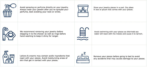 موارد نگهداری از جواهر
