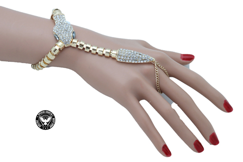 دستبند طلایی مار