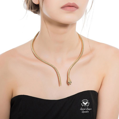 گردنبند روکش طلا مار