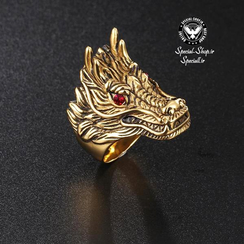 انگشتر دراگون روکش طلا